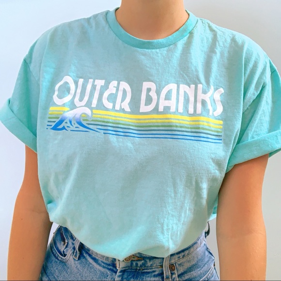 Vintage Tops - NEW ⭐️ Retro Vintage Outer Banks 80s Cotton Tee